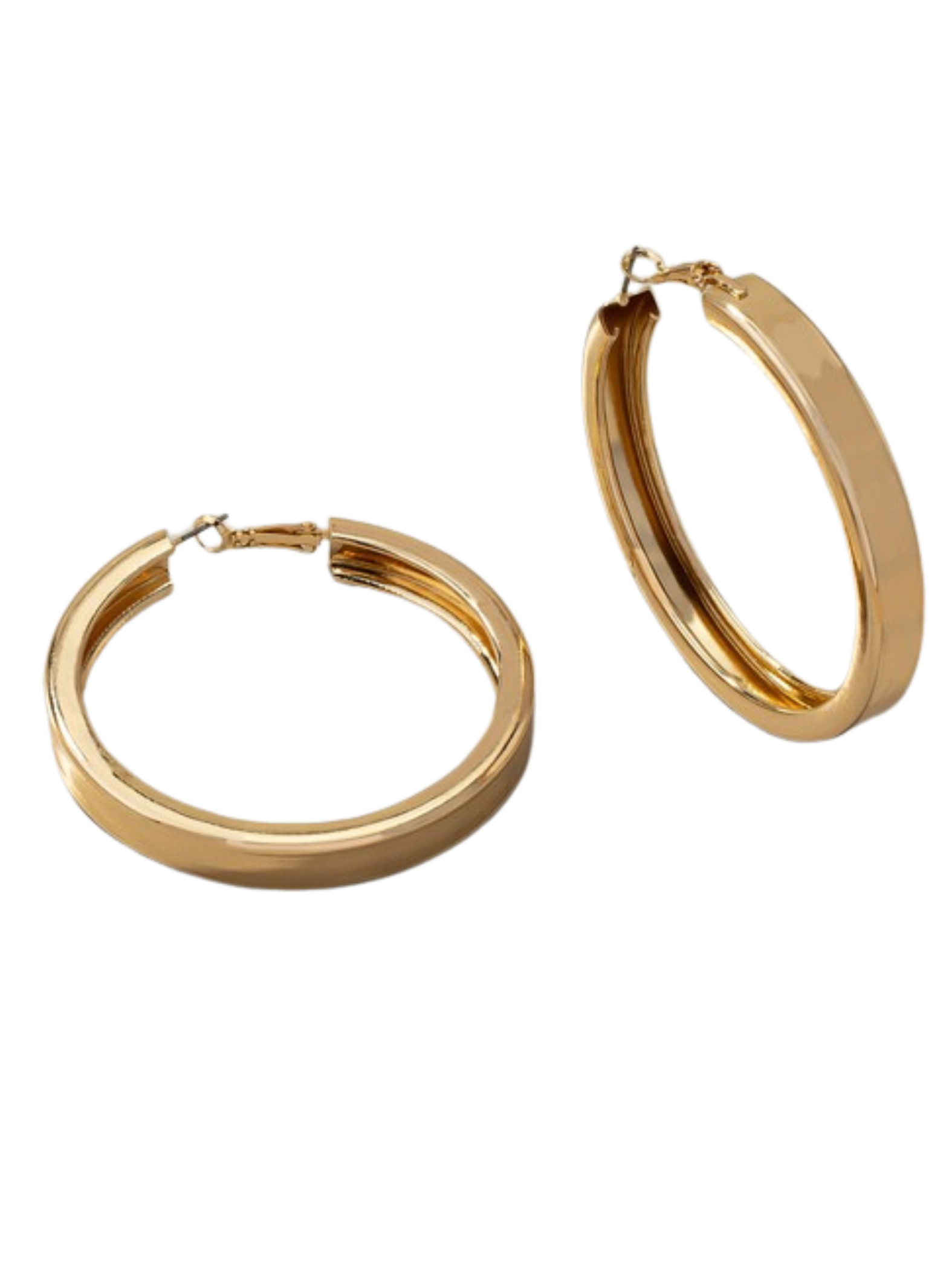 GOLD LARGE HOOP EARRINGS