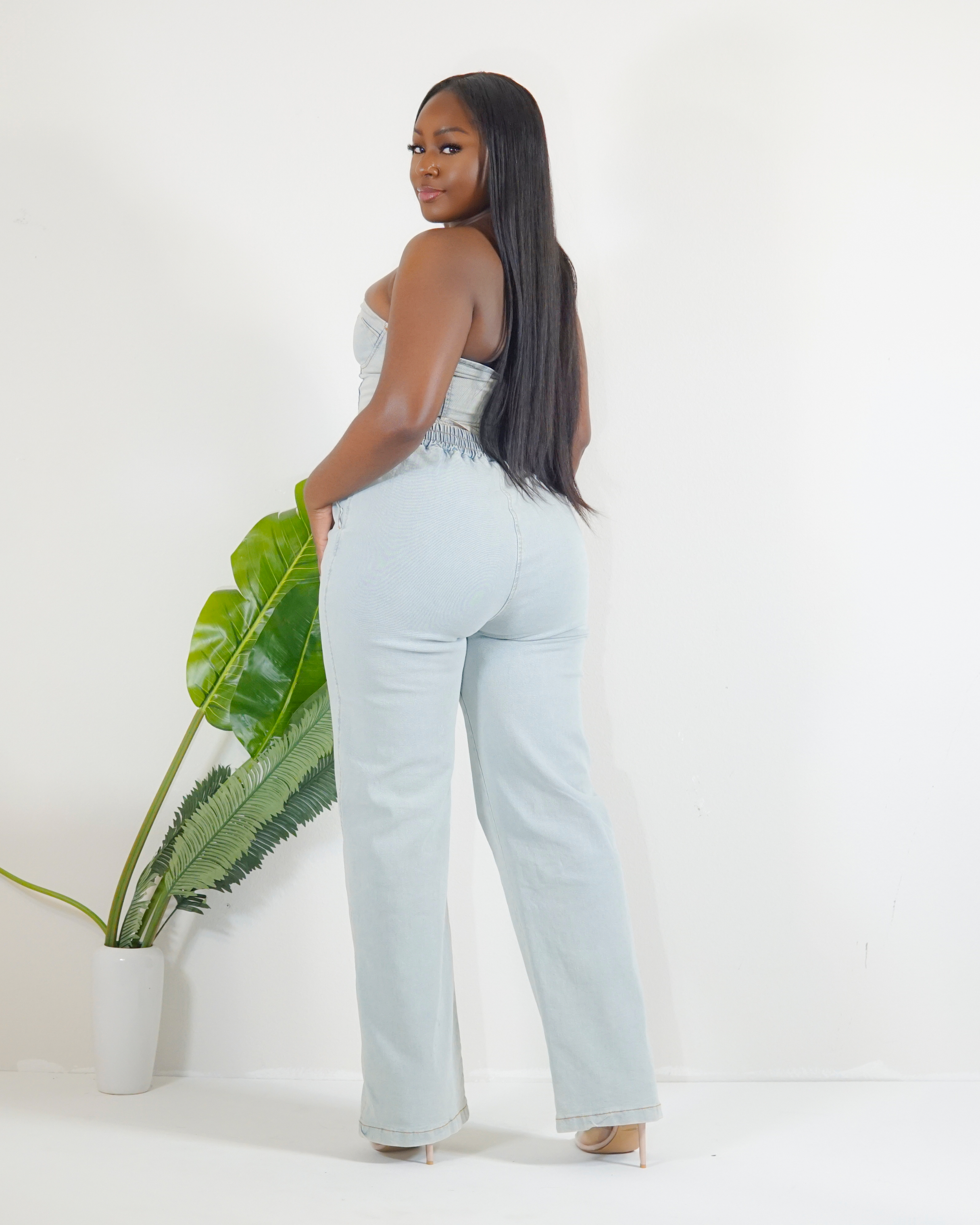 LOVE ON TOP DENIM PANTS SET