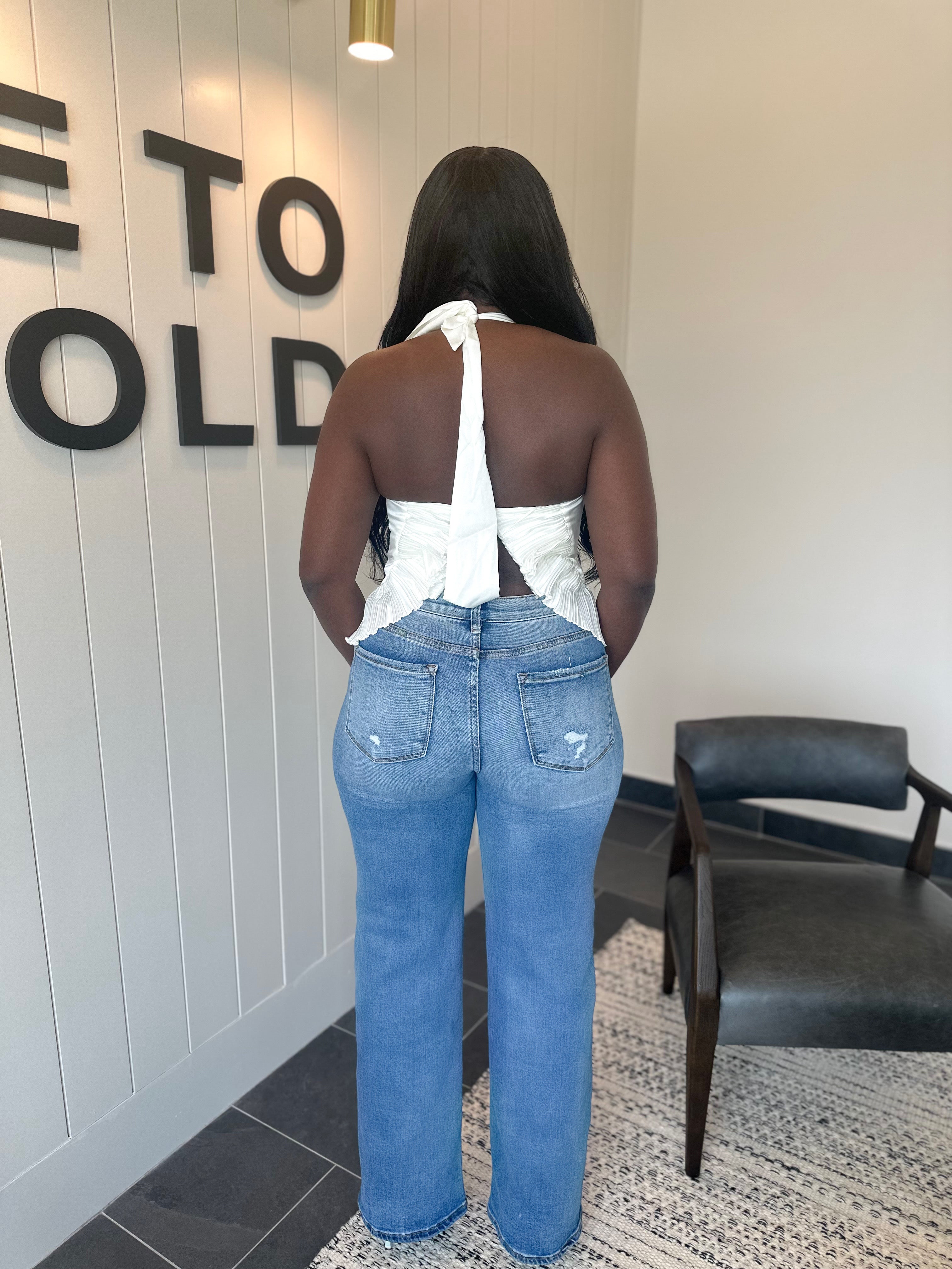EVERY ERA HIGH RISE WIDE LEG JEANS (MEDIUM WASH)
