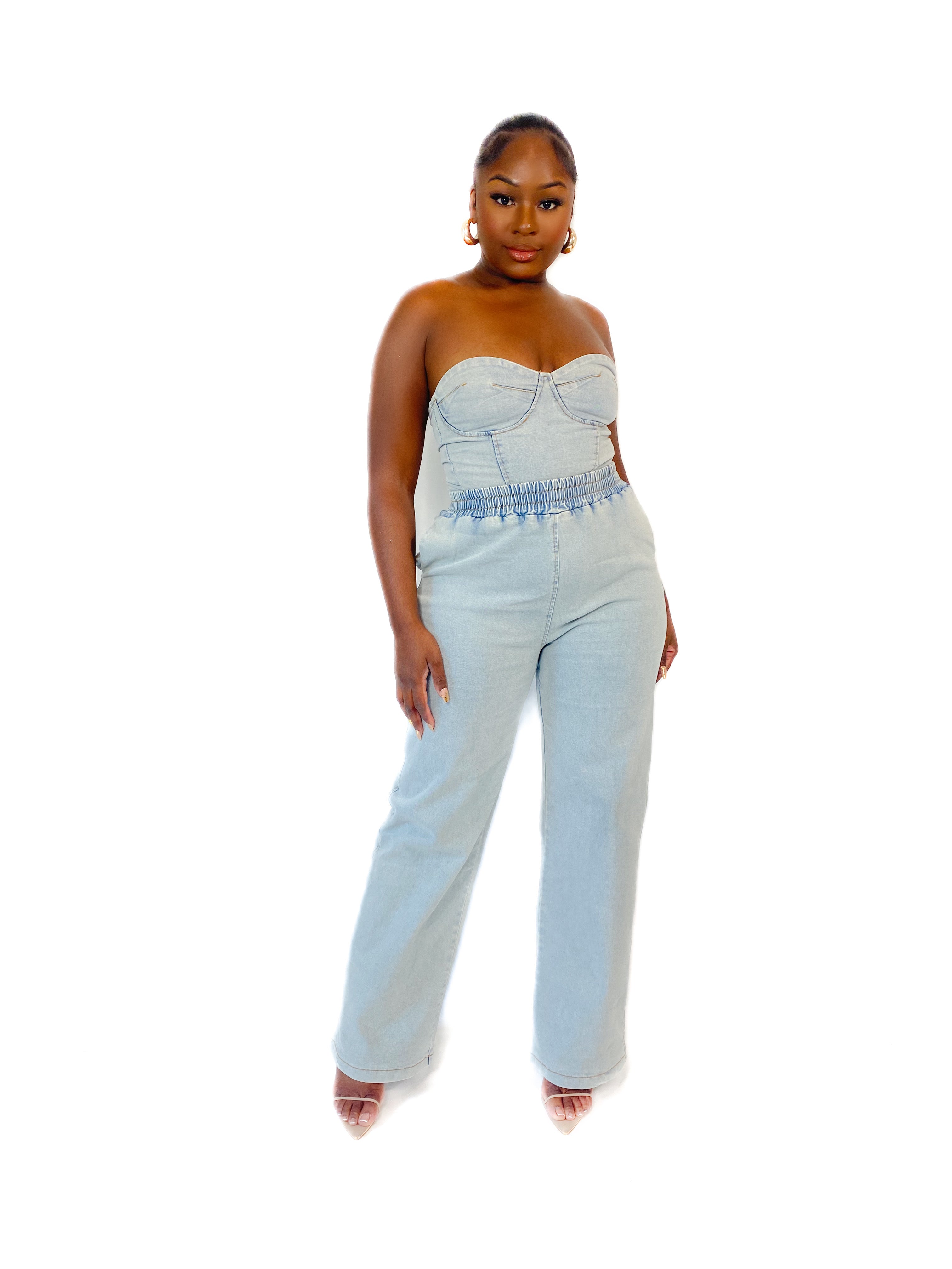 LOVE ON TOP DENIM PANTS SET