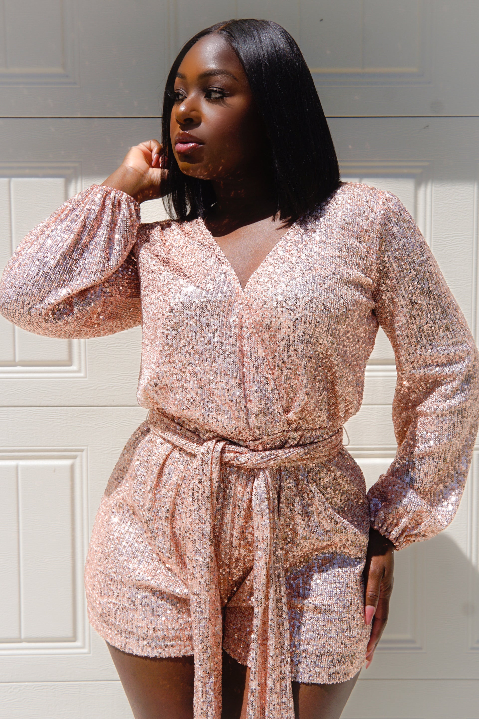 GLAMOUR SEQUIN ROMPER (FINAL SALE)