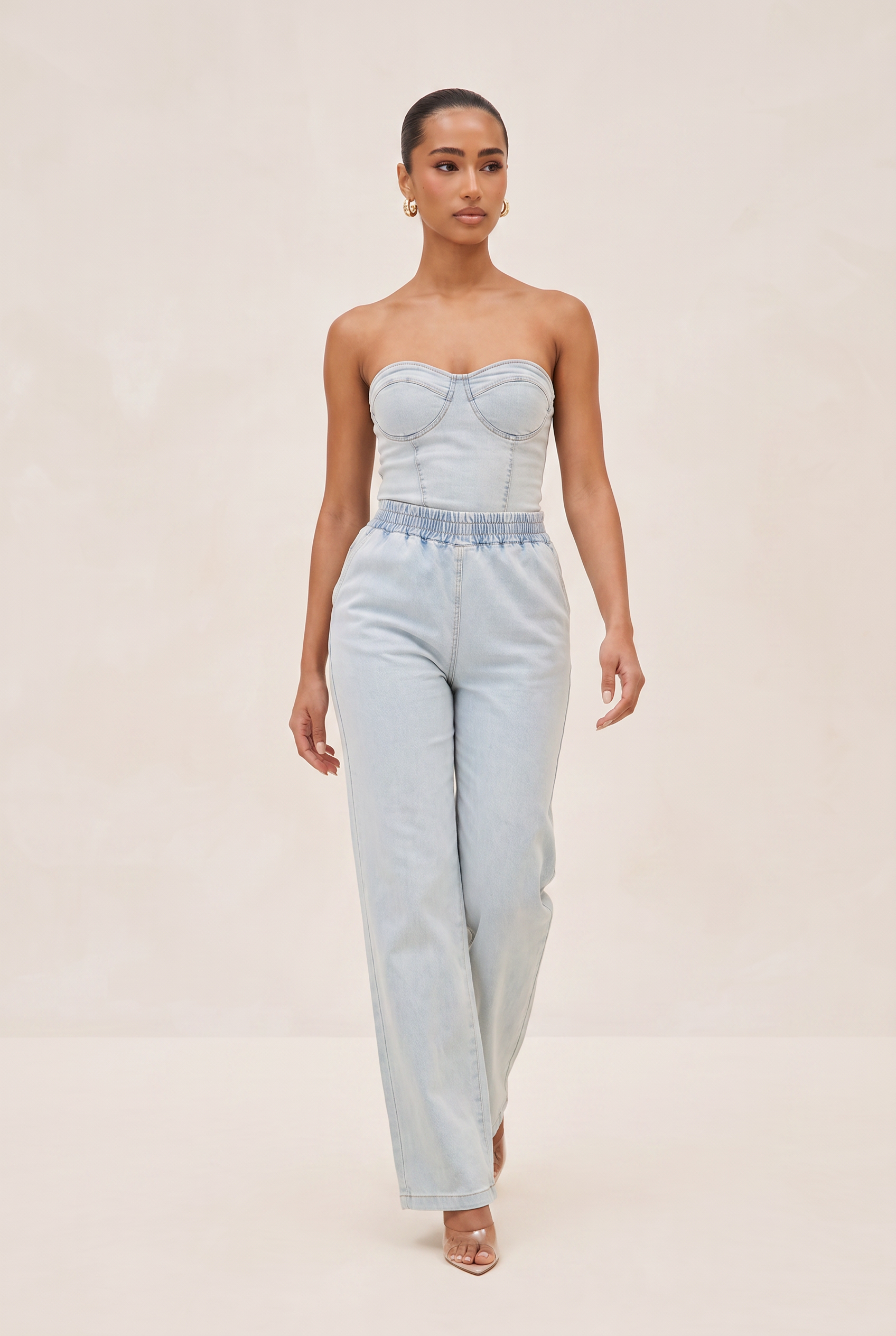 LOVE ON TOP DENIM PANTS SET
