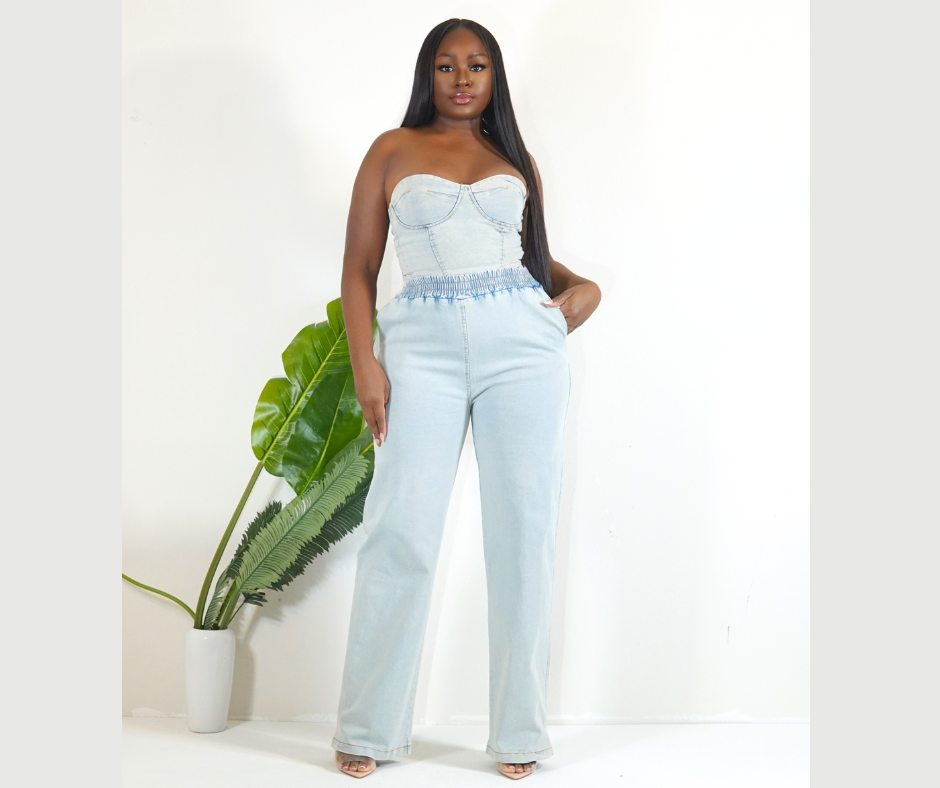 LOVE ON TOP DENIM PANTS SET