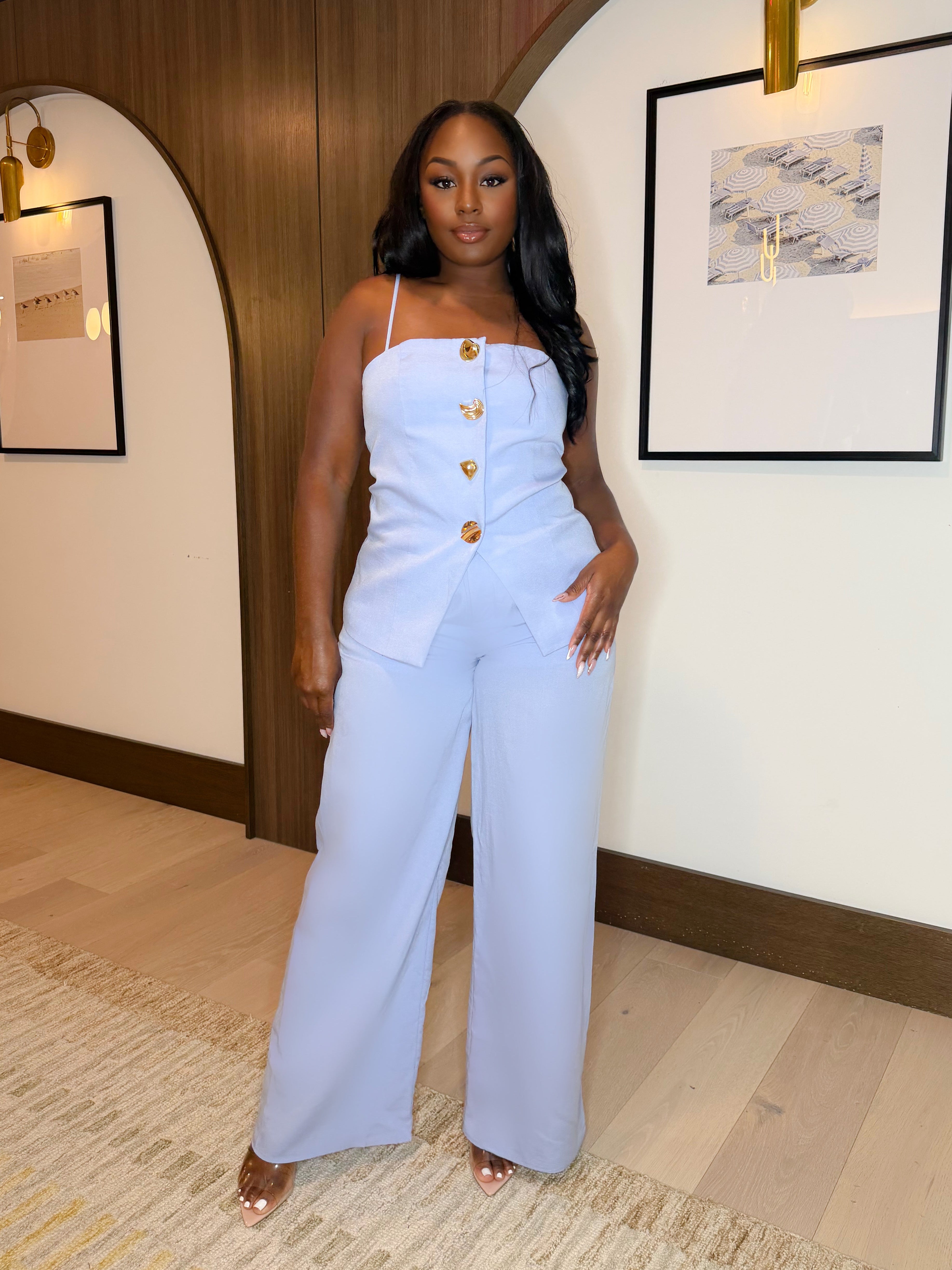 ALWAYS THE STANDARD PANTS SET (LIGHT BLUE)