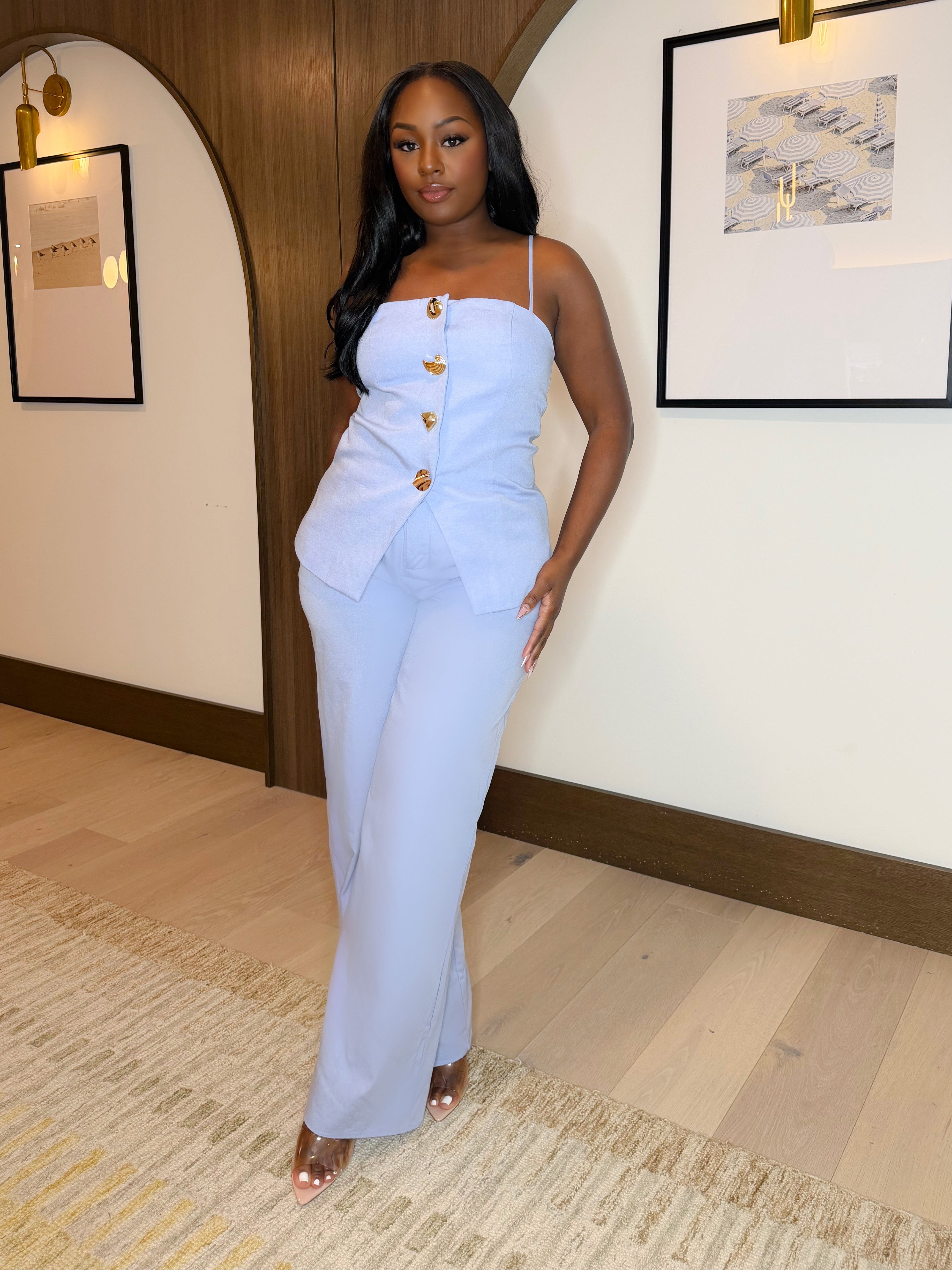 ALWAYS THE STANDARD PANTS SET (LIGHT BLUE)