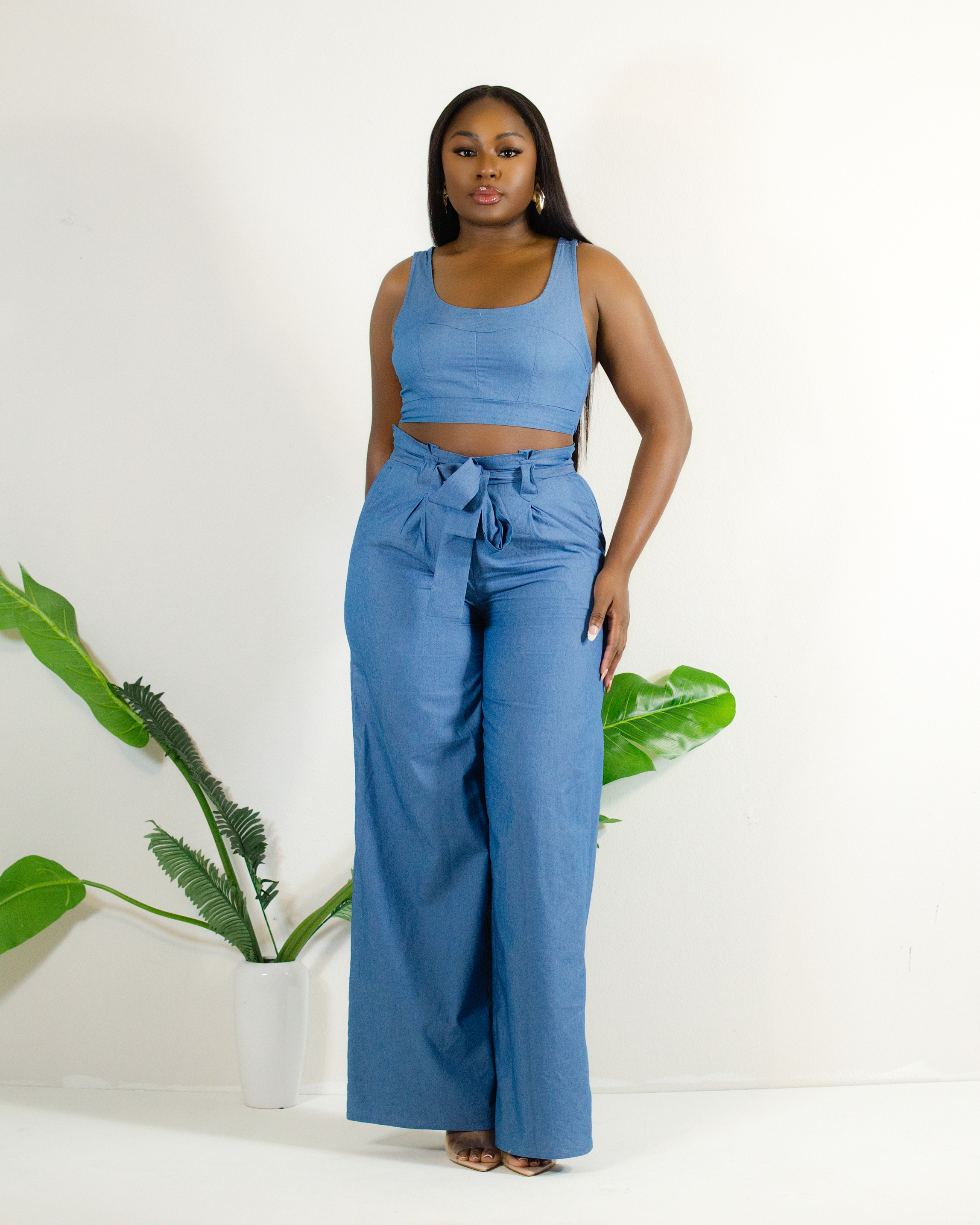 GOING PLACES SMOCKED PANTS SET