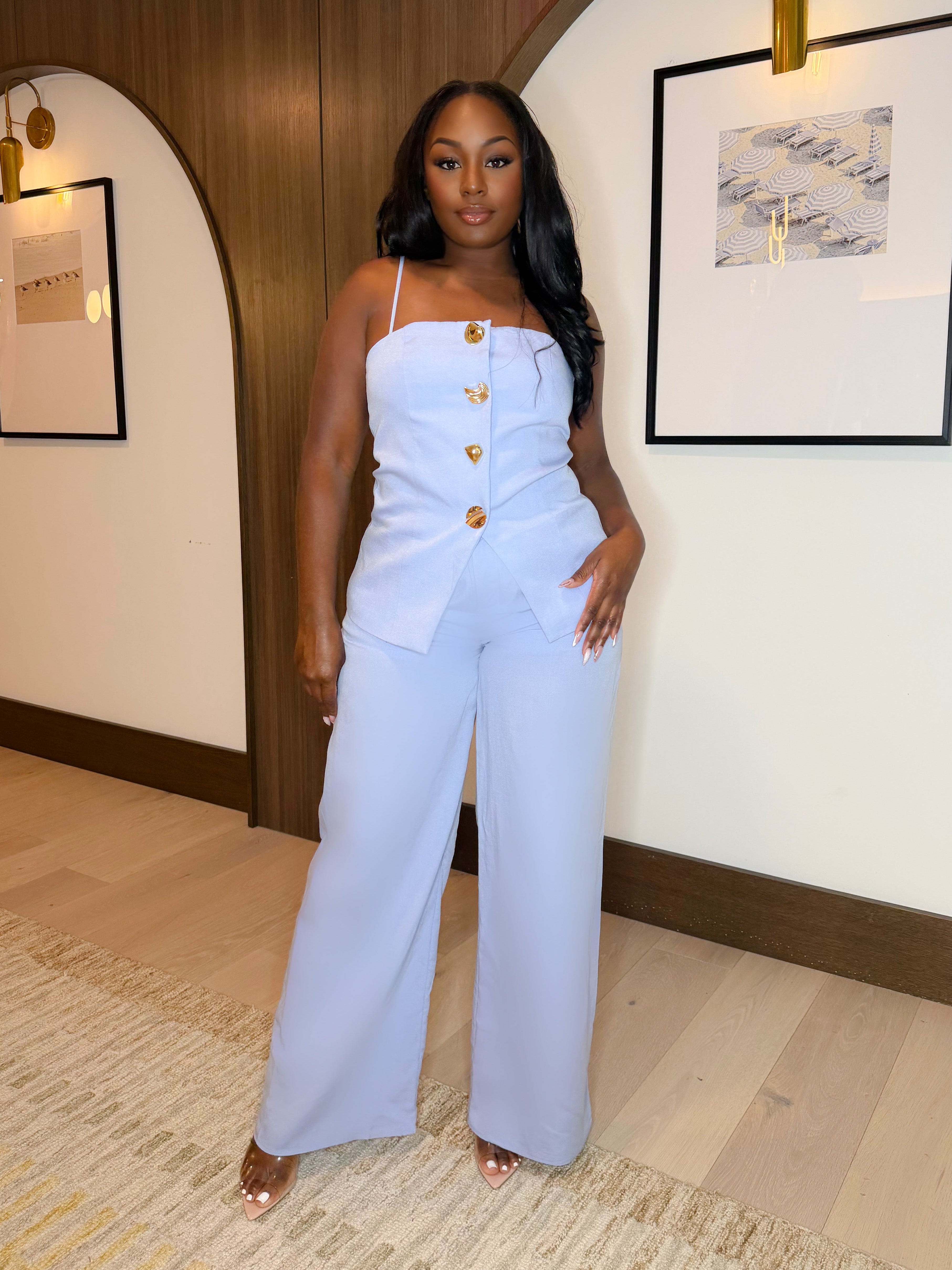 ALWAYS THE STANDARD PANTS SET (LIGHT BLUE)