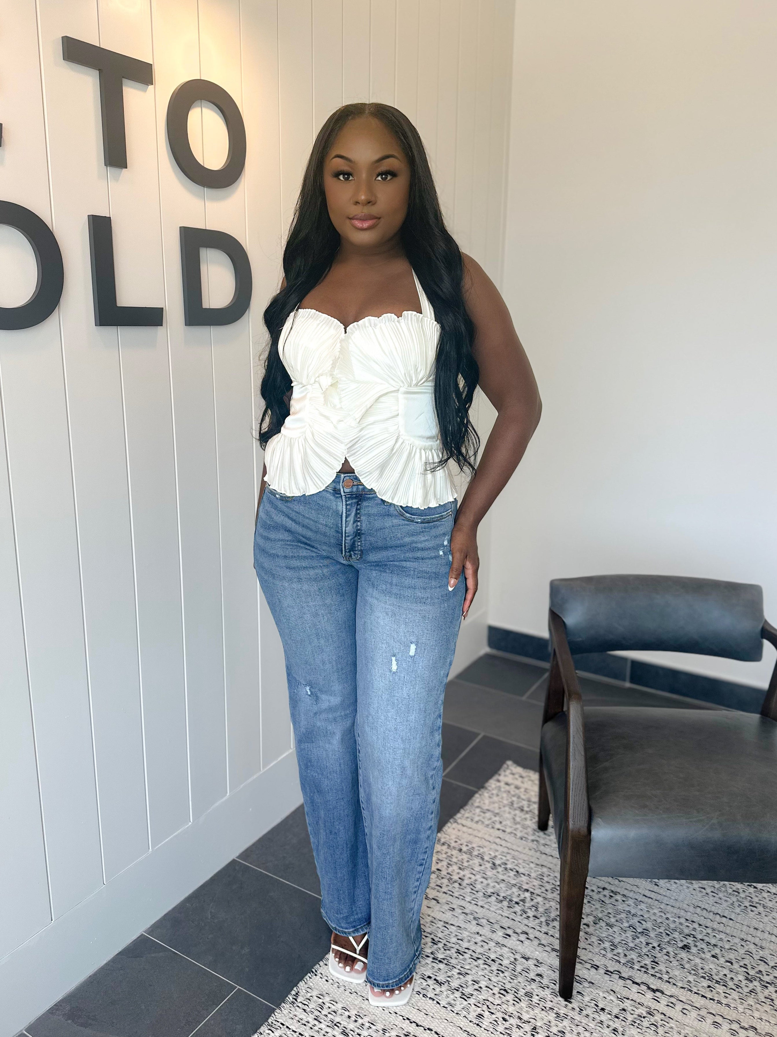 EVERY ERA HIGH RISE WIDE LEG JEANS (MEDIUM WASH)