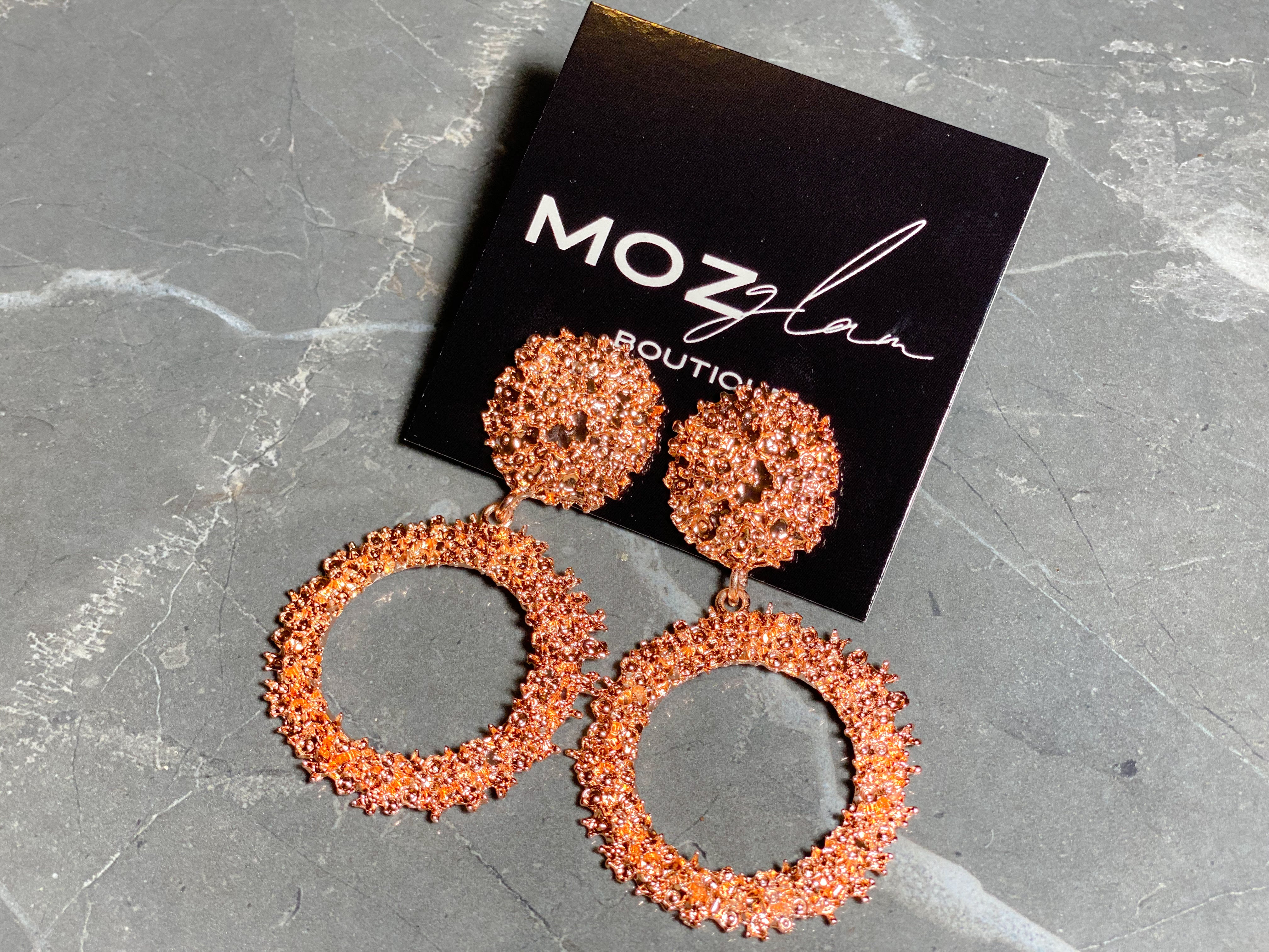 DERRA EARRINGS (ROSE GOLD).