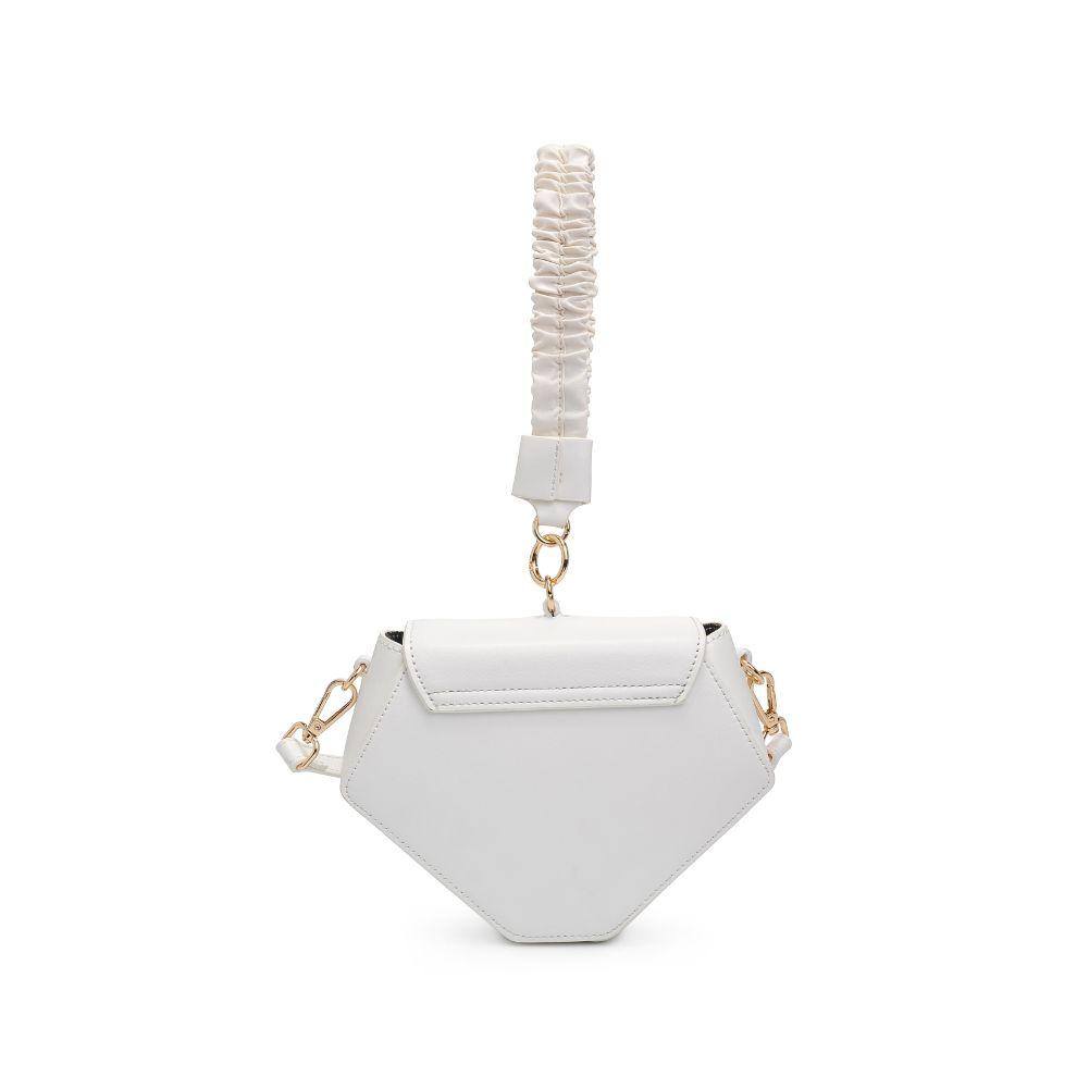 IN THE CITY FAUX LEATHER BAG (WHITE)